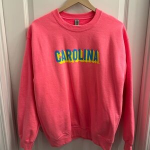 University of South Carolina Gamecocks Neon Pink Crewneck with Retro Design